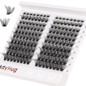 Lash Clusters DIY Eyelash Ext 160Pcs Natural Look D Curl Reusable,8-18mm MIX